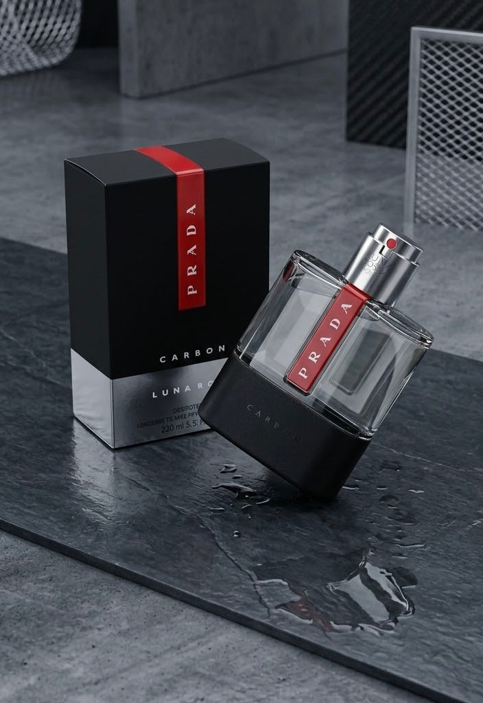 Prada Luna Rossa Carbon Eau de Toilette – 5.1 oz / 150 ml (Men's Fragrance)