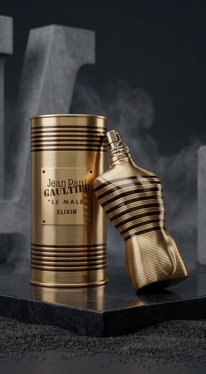 Jean Paul Gaultier Le Male Elixir Parfum Spray for Men (4.2 oz / 125 ml) – Brand New