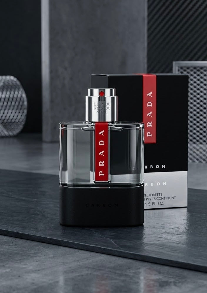 Prada Luna Rossa Carbon Eau de Toilette – 5.1 oz / 150 ml (Men's Fragrance)
