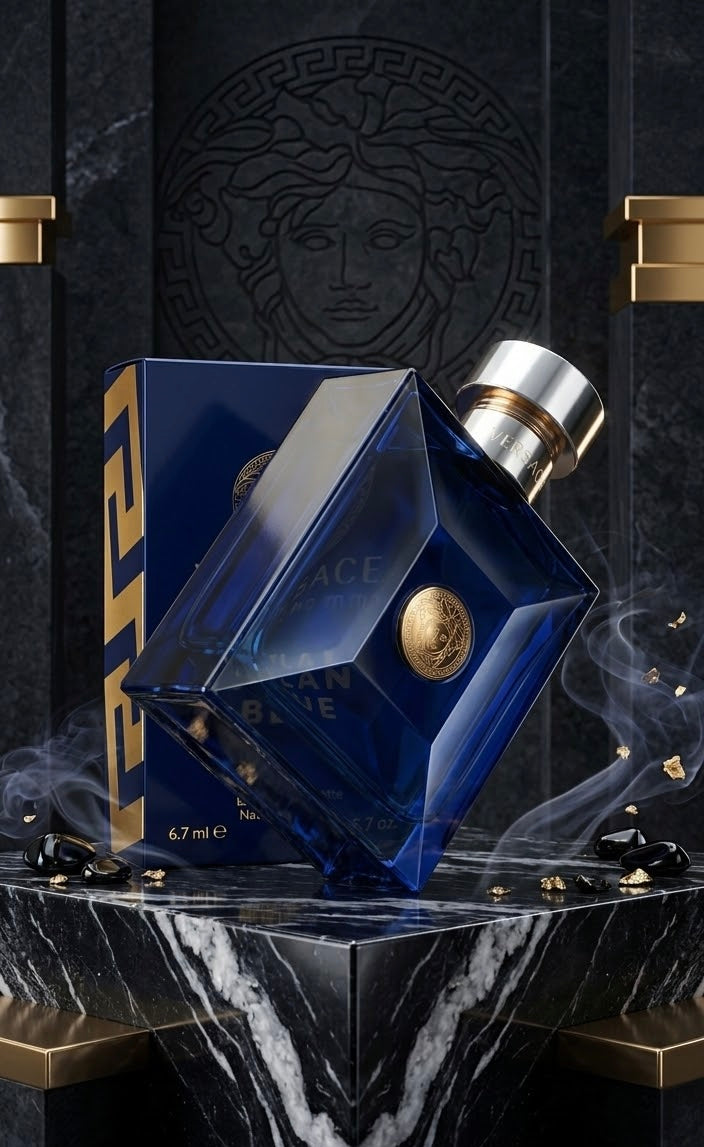 Versace Pour Homme Dylan Blue Eau de Toilette Spray for Men – 6.7 oz / 200 ml (Jumbo Size)