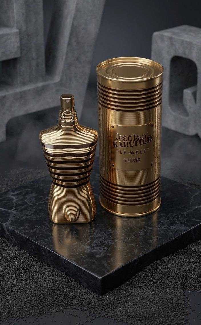 Jean Paul Gaultier Le Male Elixir Parfum Spray for Men (4.2 oz / 125 ml) – Brand New